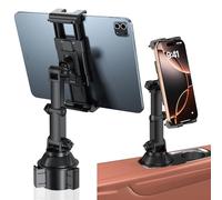 OHLPRO Support Tablette Voiture Gobelet Porte, Support iPad Voiture 360° Rotation avec Bras Télescopique+Pliable Clip, Compatible 5-13" iPad Pro Air Mini Samsung Kindle iPhone Accessoire Voyage
