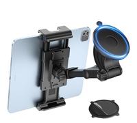 OHLPRO Support Tablette Voiture Pare Brise Tableau de Bord, Porte Tablette Voiture Support iPad Télescopique+Ventouse Lavable Universel Compatible avec iPad Apple Samsung 5-13" Tablettes Telephone
