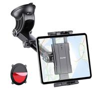 OHLPRO Support Tablette Voiture, Porte Tablette Voiture pour Tableau de Bord et Pare-Brise Accroche iPad Ventouse Compatible avec 5" - 13" iPad Pro Mini Air iPhone 17/16 séries Galaxy Tab S9 Kindle