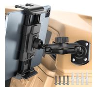 OHLPRO Support Tablette Voiture, Support ipad Voiture Universel 360° Rotatif Base Perçage+ Bras Réglable 15cm, Compatible iPad Pro/Mini Samsung 5-13" Tablettes Camion & Tableau de Bord