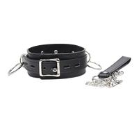 Ohmama fetish - collier de soumission avec 3 anneaux