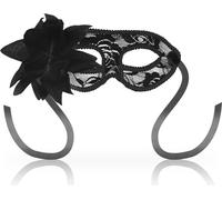 Ohmama Masks Lace Eyemask And Flower - Black