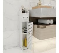 OHMG Armoire de salle de bain, meuble de salle de bain, meuble indépendant, mini armoire multifonction avec étagère ouverte, armoire d'angle pour salon, petits espaces