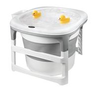 OHMG Baignoire Bebe,Baignoire Pliable Bébé,Baignoire Bébé Avec Thermometre Digital,Baignoire Bebe Pliable,Compacte Portable,Cadeau IdéAl Pour Nouveau-Né