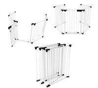 OHMG Barrière de sécurité Enfant,Barriere Escalier Pliable en Métal,Grille de Protection métal Grande Version 310CM,Barrière de Sécurité Enfant de Protection de Cheminée,5 Panneaux