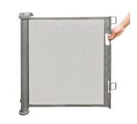 OHMG Barriere de Securite Enfant Bebe Extensible Retractable 0-150/180cm,Barrière Escalier Enfant et Chien pour Intérieur/Extérieur, Porte，Couloirs,Filet de Protection Extensible