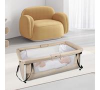 OHMG Berceau Portable pour Bébé,Lit Bebe Pliable Voyage,couffin De Voyage Pliable,Berceau Portable pour Bébé avec Filet Respirant,Lits bébés de cododo,avec Moustiquaire