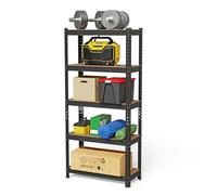 OHMG Étagère Rangement 5 Tablettes Réglables, Capacité 875 kg, Rayonnages en métal Idéal pour Cave Garage Entrepôt，Étagères pour Charges Lourdes，Étagères Enfichables