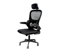 OHMG Fauteuil de Bureau,Chaise de Bureau avec Support Lombaire Ajustable,Chaise Ergonomique 200kg,Siege Bureau avec Accoudoirs Pliables,Fauteuil Gaming (Noir-125 * 65.5 * 64cm)
