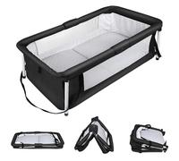 OHMG Lit De Voyage Pliant pour Bébé, Berceau Pliant,Lit De Voyage pour Bébé avec Filet,Matelas Et Moustiquaire, Berceau Portable pour Nouveau-né, Lit Parapluie Voyage Pliable Bebe