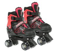 OHMG Patins à roulettes,Rollers Quad avec 4 Roues,Confortables,Patin a Roulette pour Enfant Fille Garçon,Taille Réglable,pour Enfants Cadeau,Super Quad X Pro