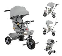 OHMG Poussette 3 Roues,Tricycle Enfants évolutif,jusqu'à 25 kg,Pliage Compact,Peut s'asseoir et s'allonger,Dossier Inclinable, Guidon Réglable en Hauteur,Grandes Roues