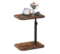 OHMG Table d’appoint, Hauteur réglable, 360 ° pivotant Bout de Canapé, C Form Tables Canapé, avec Fente pour téléphone et Tablette, Petite Table Basse pour Salon, Chambre