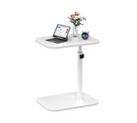 OHMG Table d’appoint, Hauteur réglable, 360 ° pivotant Bout de Canapé, C Form Tables Canapé, avec Fente pour téléphone et Tablette, Petite Table Basse pour Salon, Chambre