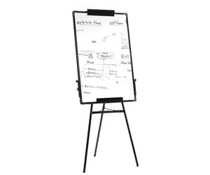 OHMG Tableau Blanc Effacable sur Pied, Tableau Blanc Magnetique 90 X 60 Cm de chevalet, Hauteur RéGlable avec Support, Tableau Blanc Effacable à Sec, Mobile Paperboard de Tableau de ConféRence