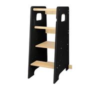 OHMG Tour d’Apprentissage/Tour d'Observation Montessori en Bois,Tour d’Éveil pour Enfant,Hauteurs Réglables,Surface Anti-Dérapante,Pieds Anti-Bascule Méthode Montessori,À Partir 12 Mois