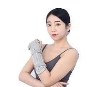 OhMill Attelle d'Immobilisation Poignet Support Fixation d'Avant-Bras et Fracture Main Respirante Renforcée Double Face pour Douleur au Poignet Avant-Bras Syndrome Canal Carpien Grise