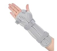 OhMill Attelle d'Immobilisation Poignet Support Fixation d'Avant-Bras et Fracture Main Respirante Renforcée Double Face pour Douleur au Poignet Avant-Bras Syndrome Canal Carpien Grise