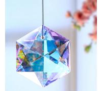 OhMill Attrape-Soleil en Cristal Suncatcher Suspendu Prisme Cristal Arc-en-Ciel Attrape-Soleil Coloré Pendentif Rainbow Perle de Verre Décoration de Maison Accessoire Feng Shui