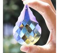 OhMill Attrape-Soleil en Cristal Suncatcher Suspendu Prisme Cristal Arc-en-Ciel Attrape-Soleil Coloré Pendentif Rainbow Perle de Verre Décoration de Maison Accessoire Feng Shui