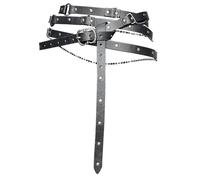 OhMill Ceinture Médiévale en cuir PU avec Chaîne