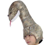 OhMill Chapeau de Sperpent pour Enfant Adulte Coiffe de Python en Peluche Chapeau d'Animal de Dessin Animé Pour Spectacles sur Scène Carnaval Spectacles Parent-Enfant Noël