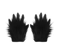 OhMill Gants de Gorille Mains Chimpanzé Simulation Effrayants d'Halloween - Griffes d'Animal d'Imitation en Latex pour Cosplay, Soirées à Thème, Carnaval