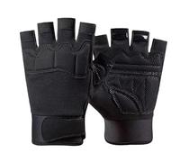 OhMill Gants Demi-Doigts pour Enfants Gants Tactiques Anti-Dérapantes Mitaines de Cyclisme Garçons Filles Gant de Militaire pour Vélo, Tir, Entraînement au Combat, Randonnée Extérieur 8-10 Ans
