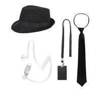OhMill Kit de Déguisement Costume Espion Homme
