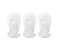 OhMill Lot de 3 Masques Complet d'Halloween Masques sans Visage en Soie Glace Respirant Couvre-visage Élastique de Cosplay Masque Facial pour Carnaval Fête