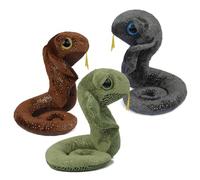 OhMill Serpent en Peluche Jouet Python Faux Serpent Jouet Bébé Cobra Python Modèle Jouet Farce Poupée en Peluche Décoration Cadeau pour Halloween Anniversaire Noël