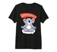 Ohmmm Yoga Koala Tea I Méditation Relaxation T-Shirt Haut de Gamme