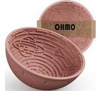 OHMO Gamelle à alimentation lente avec tapis à lécher pour chiens (Corail, 16 cm) en silicone doux interactif avec design galactique vacillant et stable, réduit l'anxiété due à l'ennui des animaux de