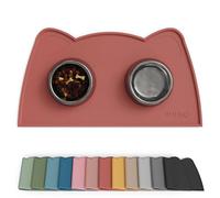 OHMO Petit Tapis Gamelle Chien et Chat, (46 * 25cm, Erythrinus), Tapis de Plateau Gamelle de Nourriture Antidérapant pour Chat et Chien