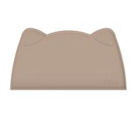 OHMO Petit Tapis Gamelle Chien et Chat, (52 * 30cm, Beige), Tapis de Plateau Gamelle de Nourriture Antidérapant pour Chat et Chien