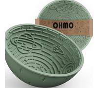 OHMO Tapis de Léchage Chien, Gamelle Anti-Glouton pour Chien et Chat, Tapis de Léchage avec Motif Étoilé pour Soulagement de l'Anxiété & Alimentation Lente, en Silicone Alimentaire, Vert Sauge