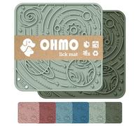 OHMO Tapis de Léchage Chien, Tapis de lechage pour Chiot Chat Petite, 2 Paires Inspiré par Ciel étoilé, pour soulager l'anxiété de l'animal, Silicone de qualité Alimentaire