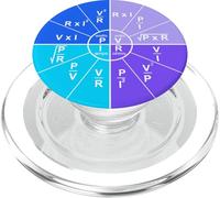 Ohm's Law Formula Roue Électronique Ingénieur Électrique Blanc PopSockets PopGrip pour MagSafe