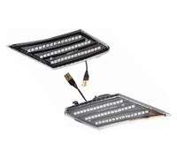 Ohocean Clignotant latéral Pour Scion Pour FR-S 2012 2013 2014 2015 2016 2017 2018 2019 2020 Clignotants Latéraux Séquentiels LED Dynamiques X2(Dynamic Crystal)