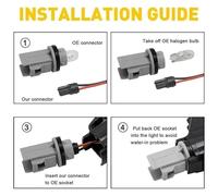 Ohocean Clignotant latéral Pour SEAT Pour Ibiza Pour Cordoba Pour Toledo Clignotants Latéraux Dynamiques LED Avec Fonction Séquentielle Lot De 2(Smoke black)
