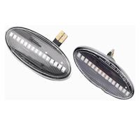 Ohocean Clignotant latéral Pour Vauxhall Pour Movano Pour Mk2 2010-2020 Clignotants Latéraux Dynamiques LED Avec Répétiteur Séquentiels Intégrés(Dynamic Crystal)
