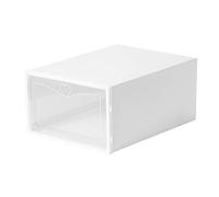 ohodhmnu Lot de 4 boîtes à chaussures empilables transparentes pour homme et femme