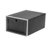 ohodhmnu Lot de 4 boîtes à chaussures empilables transparentes pour homme et femme