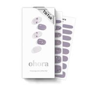 ohora Bandeaux semi-durcis pour ongles en gel (N Fleur dansante) - Fonctionne avec toutes les lampes UV à ongles, qualité salon, durable - incluant 2 tampons de préparation, lime à ongles et bâton en