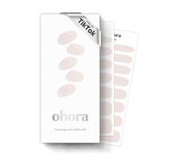 ohora Bandes de gel semi-durci (N Cream Light) - Fonctionne avec toutes les lampes à ongles, qualité salon, longue durée, facile à appliquer et à enlever - Comprend 2 tampons de préparation - Blanc