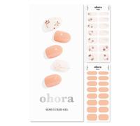 ohora Bandes de gel semi-durci (N délicat) - Fonctionne avec toutes les lampes à ongles UV, qualité salon, longue durée, facile à appliquer et à enlever - Comprend 2 tampons de préparation