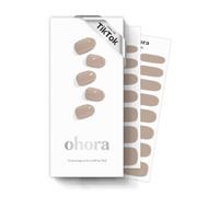 Ohora Bandes de gel semi-durcies (N beige crème) - Fonctionne avec toutes les lampes, qualité professionnelle, durable, facile à appliquer et à enlever, comprend 2 tampons de préparation, lime et