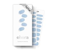 Ohora - Bandes de gel semi-durcies (N Ciel crème), fonctionne avec toutes les lampes UV, qualité professionnelle, durable, facile à appliquer et à enlever - Comprend 2 tampons de préparation, lime à