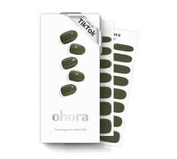 ohora Bandes de gel semi-durcies (N Cream Moss) - Fonctionne avec toutes les lampes, qualité professionnelle, durable, facile à appliquer et à enlever, comprend 2 tampons de préparation, lime à ongles