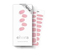 ohora Bandes de gel semi-durcies (N rose crème) - Fonctionne avec toutes les lampes UV, qualité professionnelle, durable, facile à appliquer et à enlever, comprend 2 tampons de préparation, lime à
